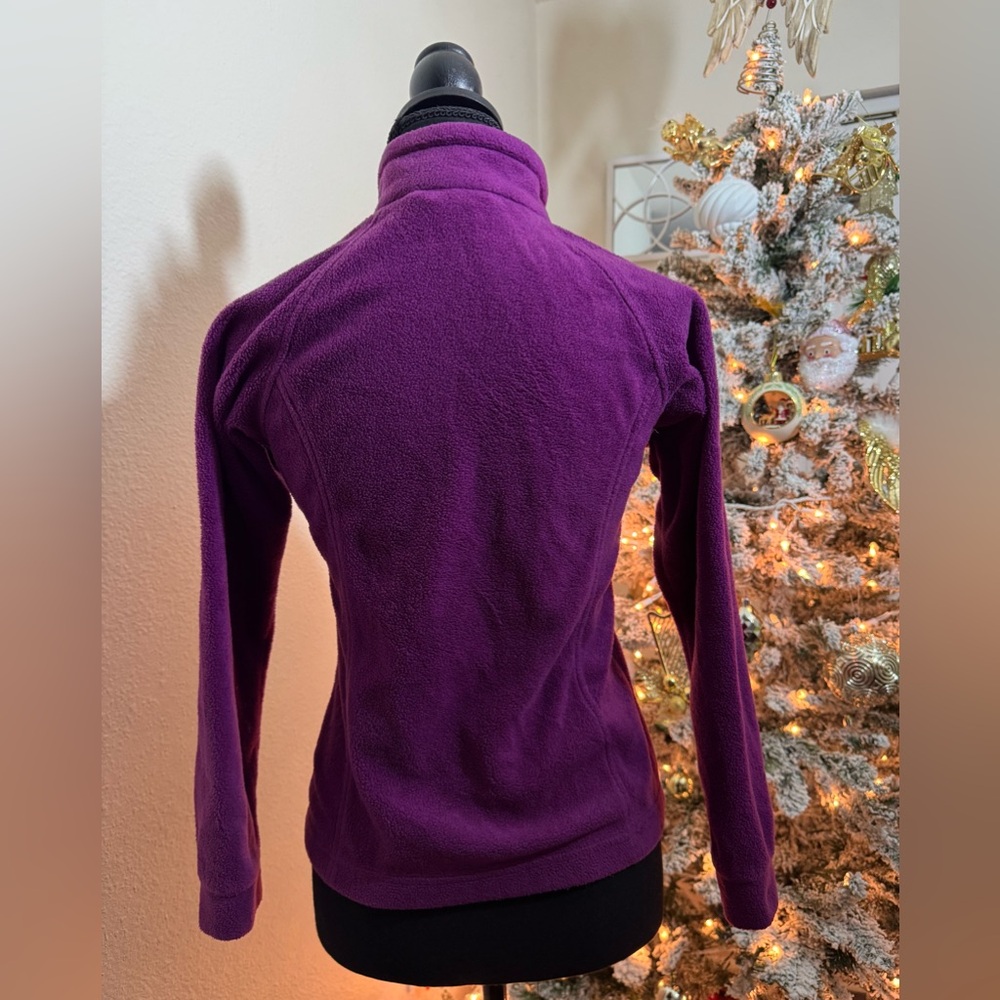 Columbia Girl’s Purple Mount Cannon Fleece Full Zip Size M (10-12) - Picture 2 of 6